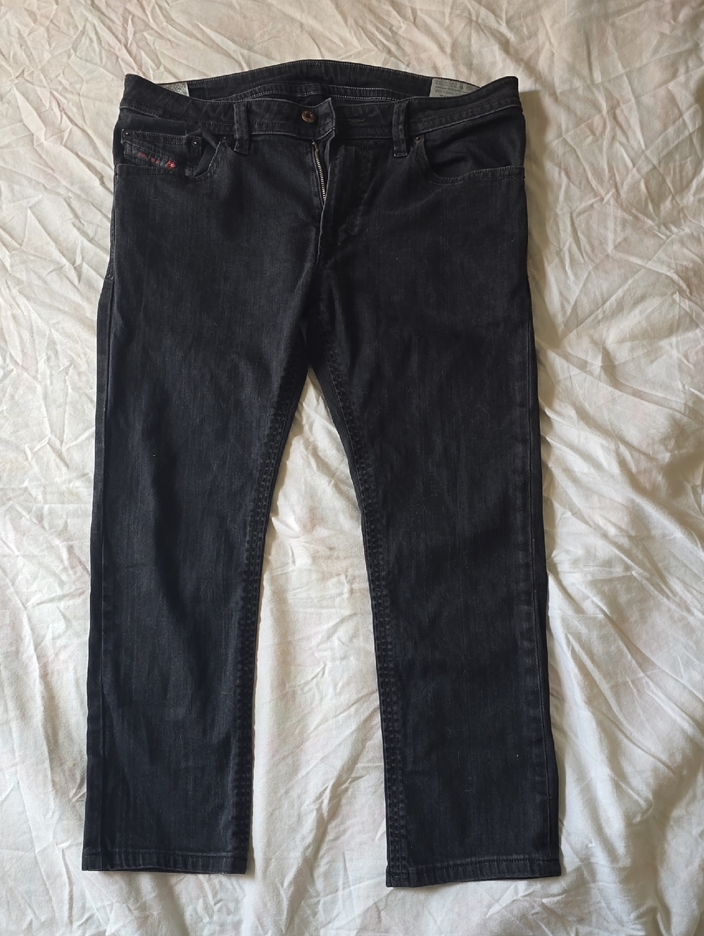 Diesel Thavar Men's Slim-skinny Black Jeans -33x26 Black Denim
